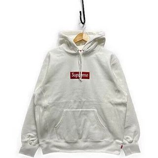 SUPREME BOX LOGO HOODED SWEATSHIRT WHITE S M L XL FW21 HOODIE