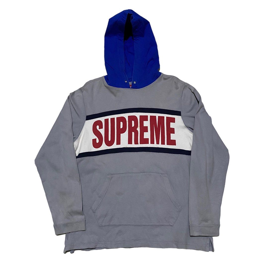 Supreme SS 2007 rugby pullover hoodie Fesyen Pria Pakaian Baju