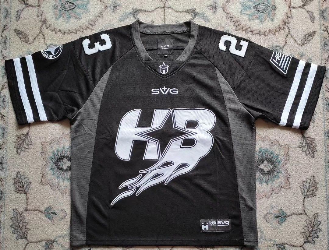 SVG x Hausboom Music 2023 🖤 NFL Jerseys in 240 GSM eyelet