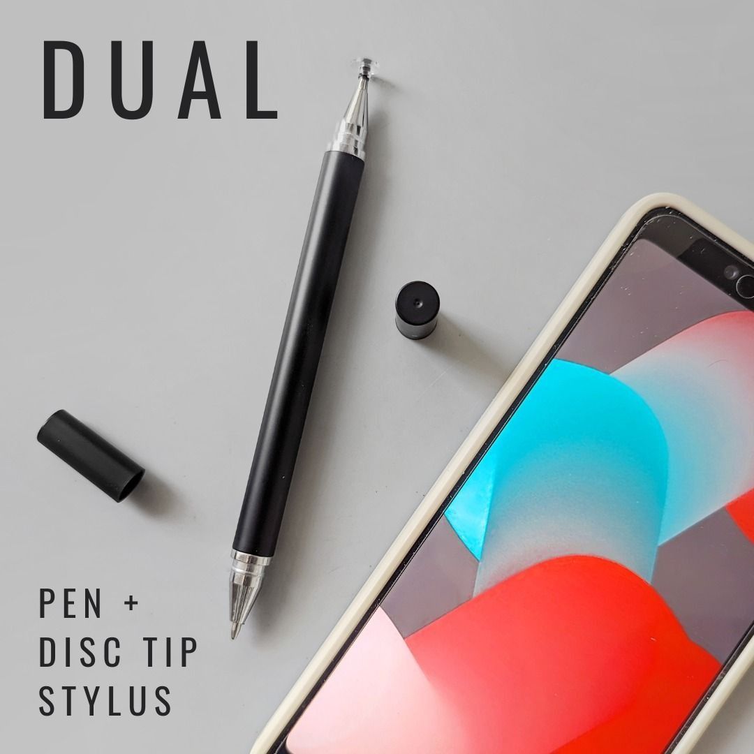 The Dual Tip Stylus for Smartphones and Tablets (Disc Tip + Ballpoint ...