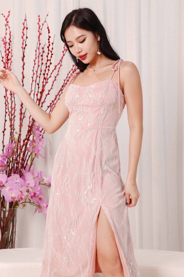 Lana lace 2025 midi dress