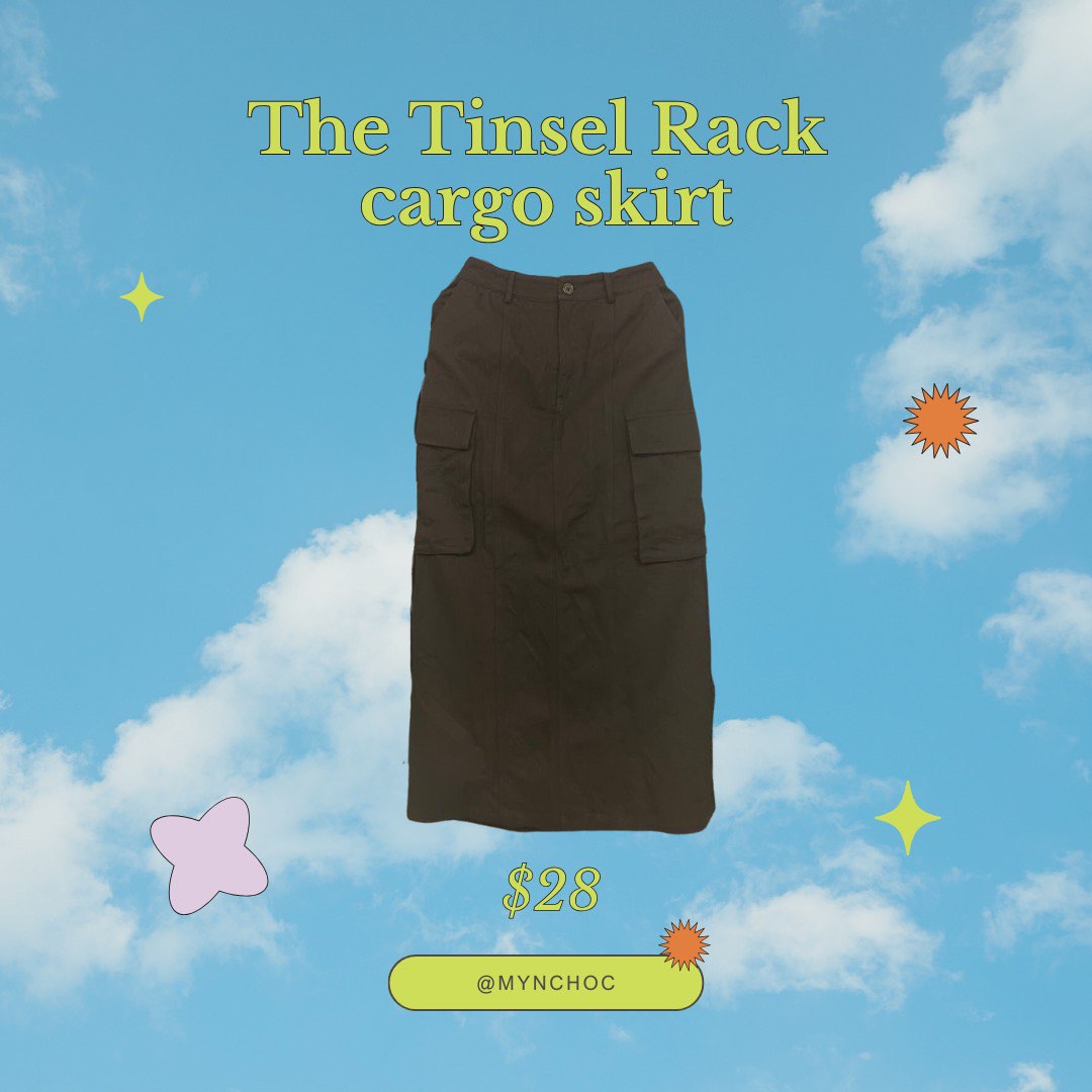 the tinsel rack cargo skirt, Women's Fashion, Bottoms, Skirts on Carousell