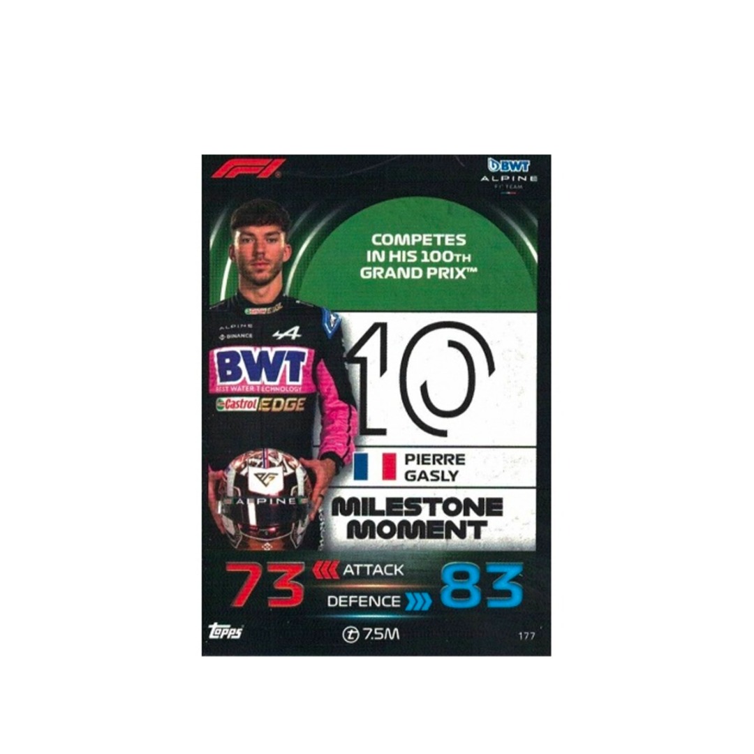Topps Turbo Attax Formula 1 2023 Milestone Moment Pierre Gasly 177