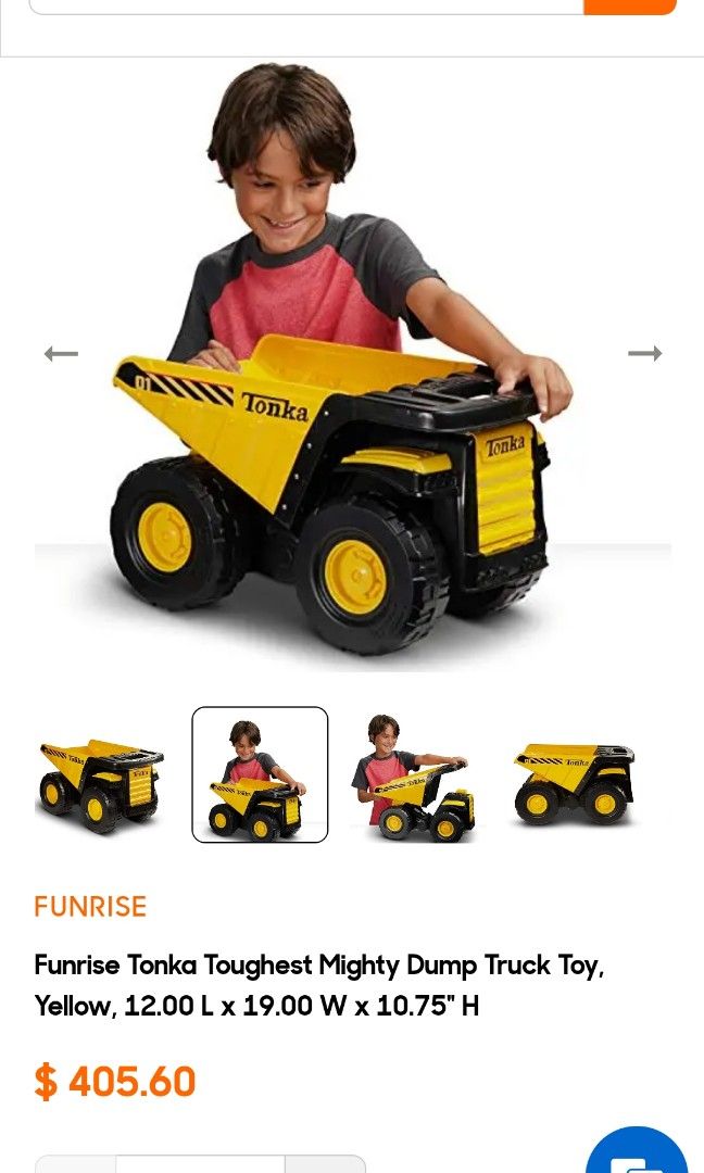 Funrise toy tonka toughest mighty dump truck hotsell