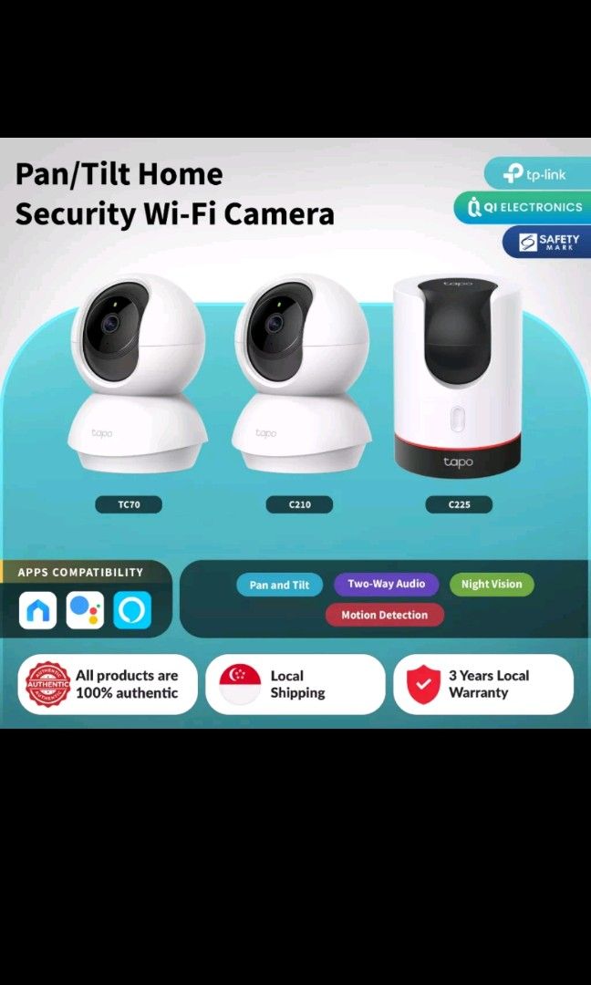Wifi indoor camera] TP-Link Tapo CCTV C200 / Tapo C210 C225 Full HD 3