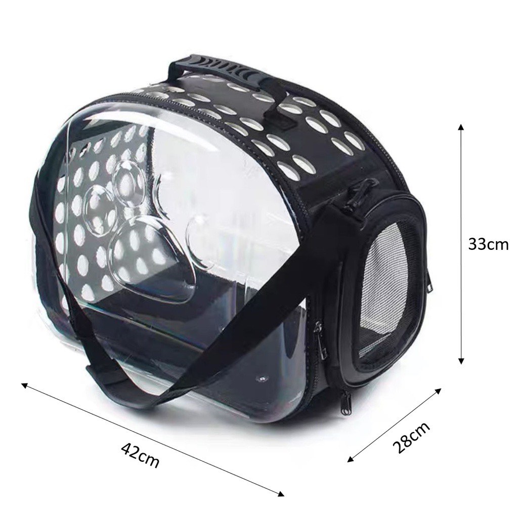 Transparent Pet Carrier for Cats/ Dogs/ Bunnies, Pet Supplies, Homes