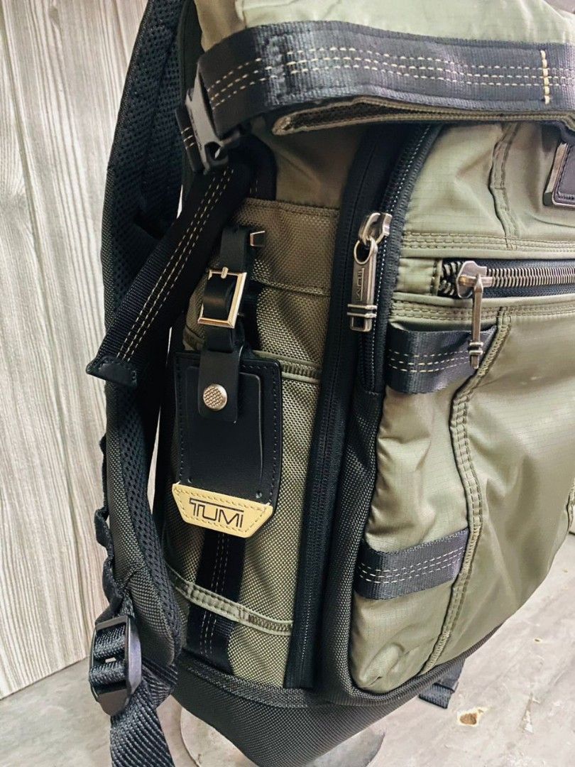 Tumi Ally Roll Top Backpack Green Men s Fashion Bags Backpacks