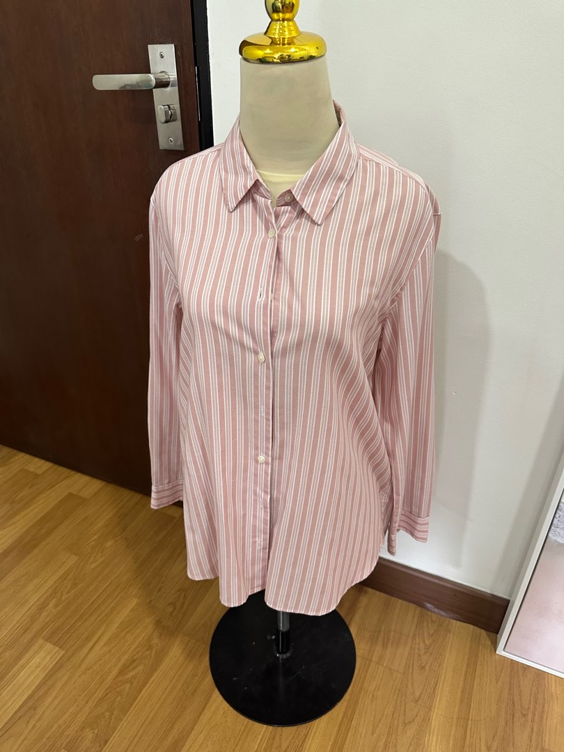 H and m pink shirt discount