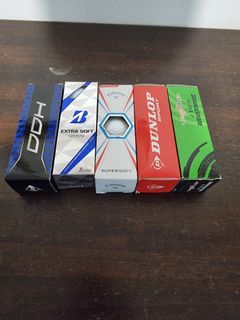 Various Brand of golf ball for sale at $8 per sleeve