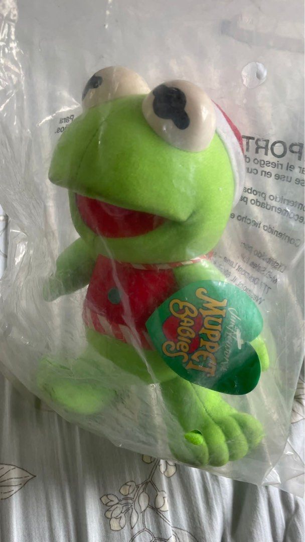 Vintage Original Jim Henson Kermit The Frog Muppet Babies 8 inch Christmas  Edition plush toy, Hobbies & Toys, Toys & Games on Carousell