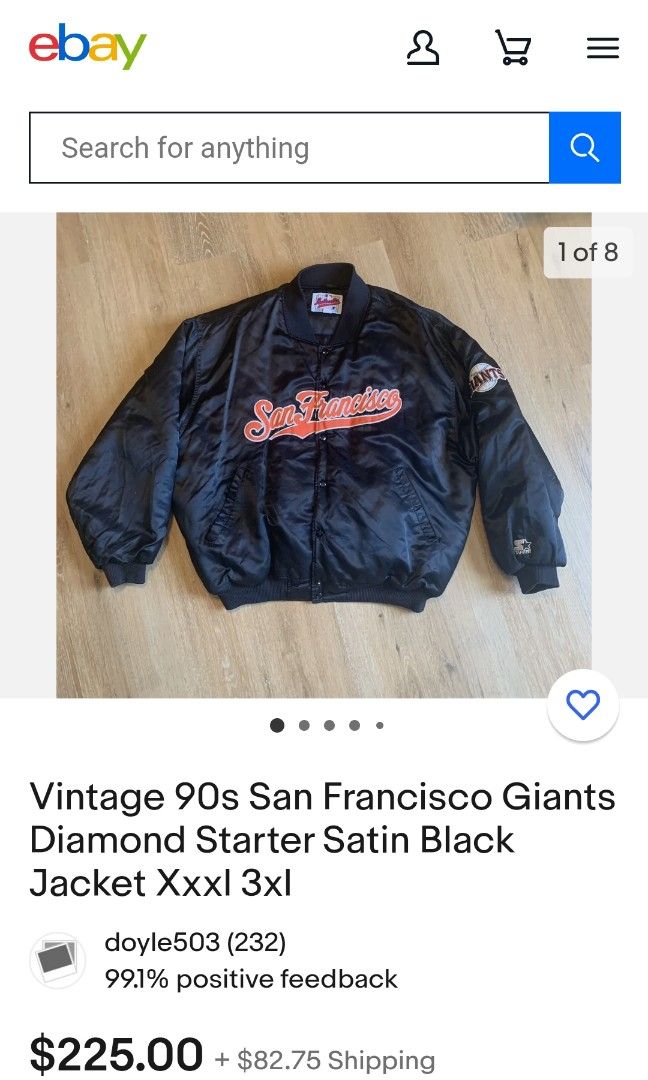 Vintage San Francisco Giants Starter Jacket, Men's Fashion, Coats, Jackets  and Outerwear on Carousell
