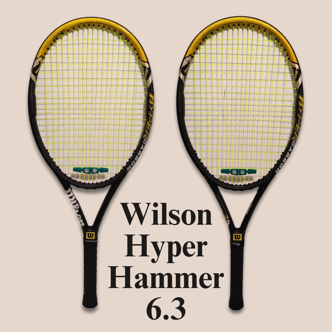 Raket Tennis Wilson Hyper Hammer 6.3 Hyper Carbon, Olah Raga