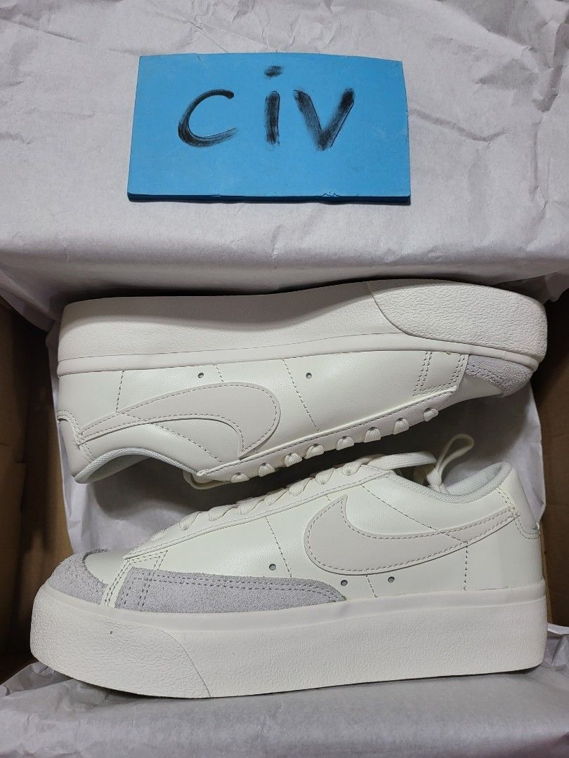 WOMEN'S NIKE BLAZER LOW PLATFORM (Category: Sneakers) located in Mandaluyong City. Submitted by civquicio (Listing ID 1254420965, Image 1). Description: Women's NIKE BLAZER LOW PLATFORM Size : 7.5, 8 US (W) Price : 2800 Guaranteed 100% original Money back guaranteed if proven fake Location : Mandaluyong Delivery : grab, lalamove, mr speedy, borzo, lbc, j&t.