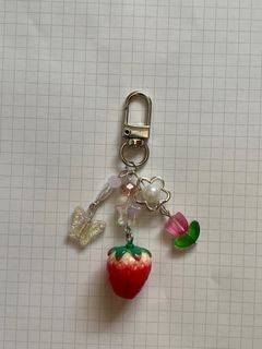 wts strawberry keychain