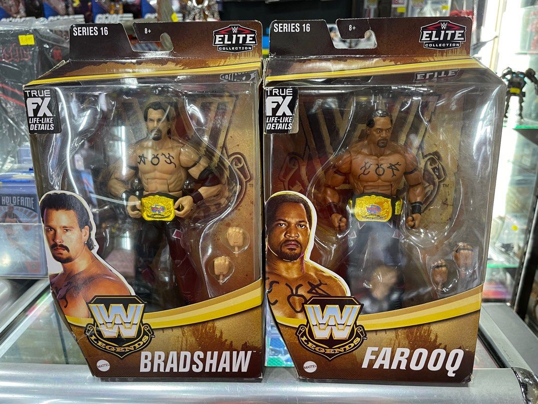 WWE Mattel Elite ACOLYTES Bradshaw & Farooq SET, Hobbies & Toys, Toys & Games on Carousell