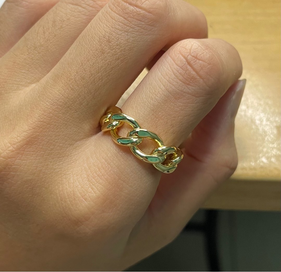 Gold ring clearance with chain
