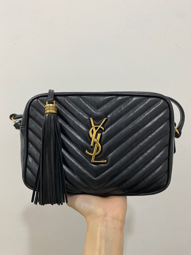YSL Lou Camera Bag in Black GHW, Luxury, Bags & Wallets on Carousell