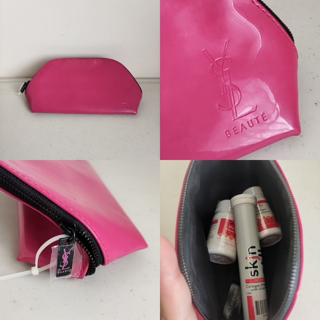 YSL makeup pouch, Women's Fashion, Bags & Wallets, Purses & Pouches on  Carousell