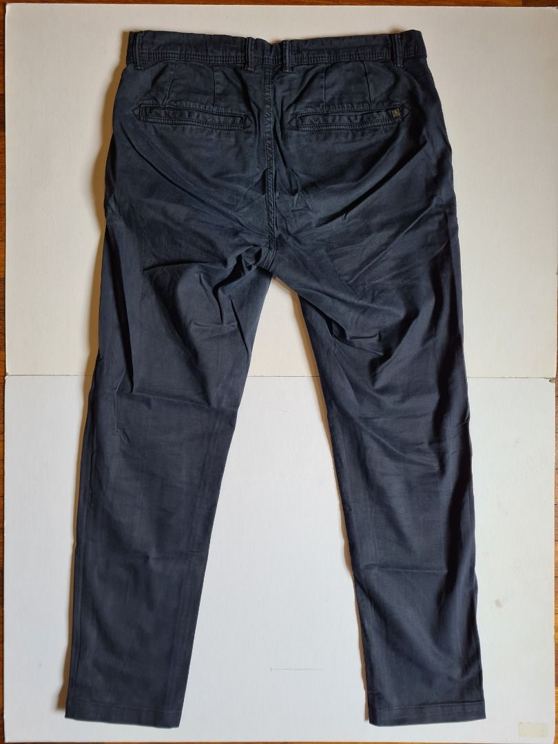 Zara Chino Slim Fit Pants Navy blue