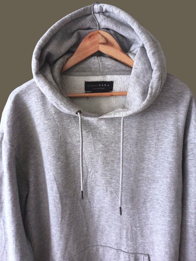 ZARA Essentials Grey Hoodie Jacket