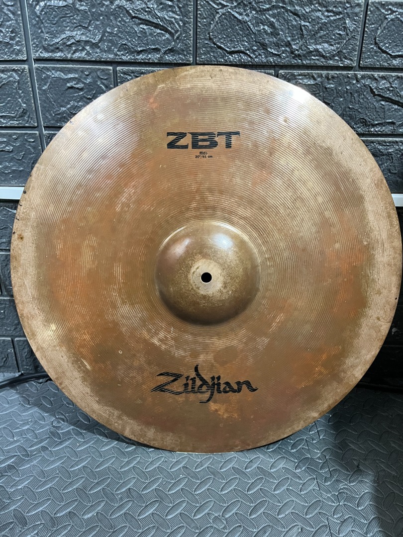 Zildjian ZBT 20" Ride Cymbal drumset, Hobbies & Toys, Music & Media