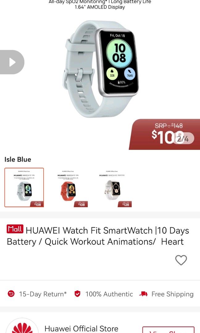 Free store watch huawei