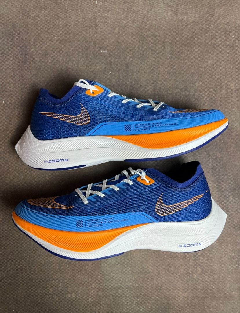 100%全新正品】Nike ZoomX Vaporfly Next%2 減震耐磨低幫跑步鞋藍色