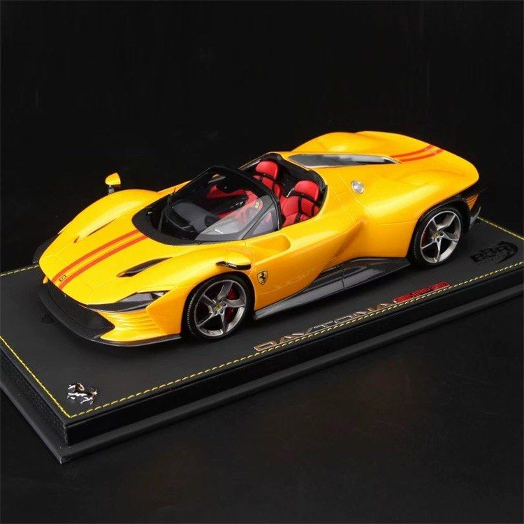 1/18 BBR Ferrari Daytona SP3 - Blue, Yellow (come with display case ...