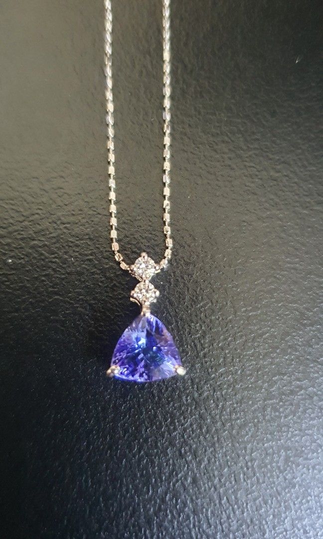Real tanzanite necklace sale