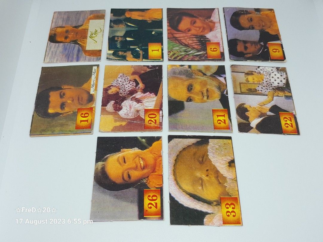 1990s Mari Mar Half Size Teks (10pcs) (Category: Vintage Collectibles) located in San Pablo. Submitted by fredambion (Listing ID 1254535826, Image 3). Description: *Please Take Time To Read Descriptions & Check The Photos *What You See Is What You Get *1990s Mari Mar Half Size Teks *All For Only 80 / 10pcs *Batang 90s Memorabilia *No Doubles *Half The Size Of Standard Card *Well Used to Heavily Used Condition *2nd Hand Condition *Manage Your Expe