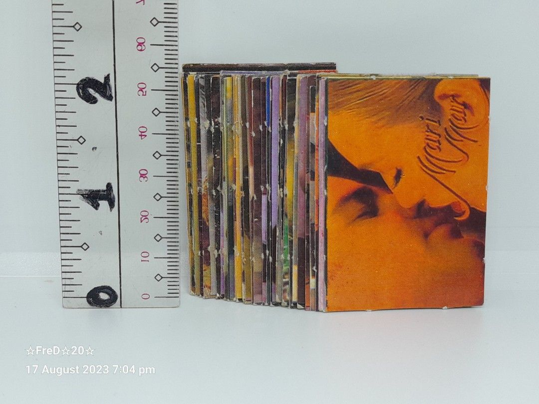 1990s Mari Mar Half Size Teks (30pcs) (Category: Vintage Collectibles) located in San Pablo. Submitted by fredambion (Listing ID 1254536632, Image 1). Description: *Please Take Time To Read Descriptions & Check The Photos *What You See Is What You Get *1990s Mari Mar Half Size Teks *All For Only 250 / 30pcs *Batang 90s Memorabilia *No Doubles *Half The Size Of Standard Card *Well Used to Heavily Used Condition *2nd Hand Condition *Manage Your Exp