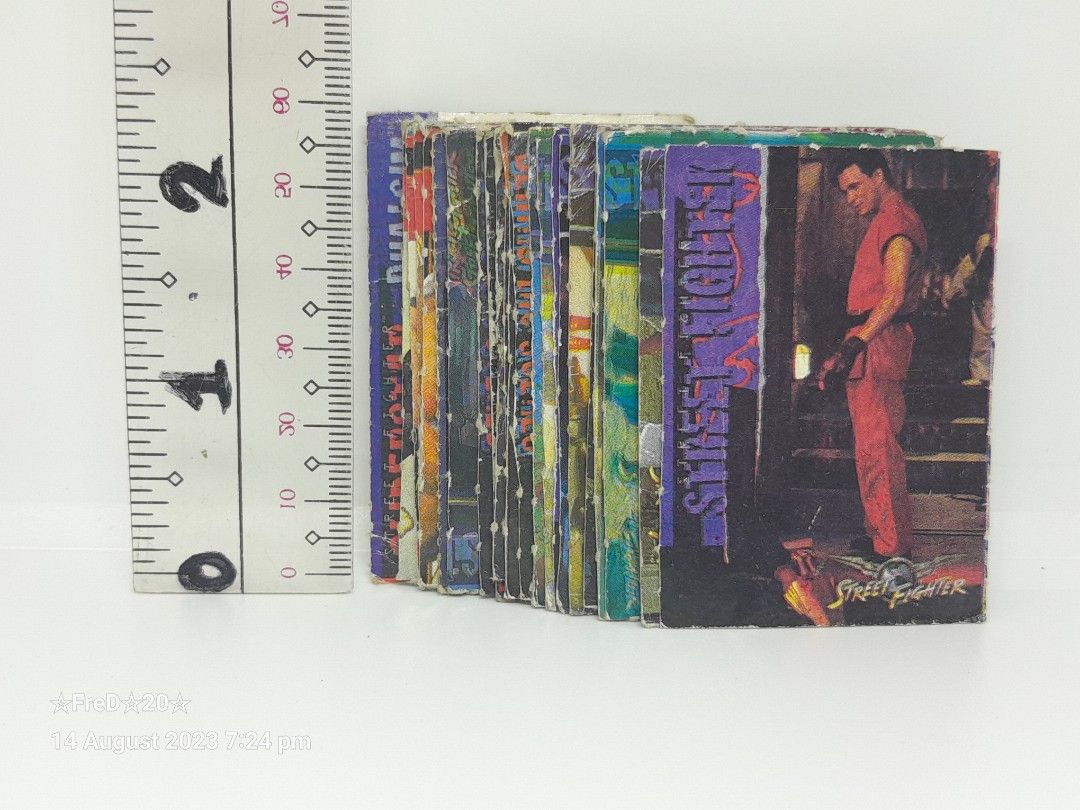 1990s Street Fighter Half Size Teks (23pcs) (Category: Raw Singles) located in San Pablo. Submitted by fredambion (Listing ID 1254475642, Image 1). Description: *Please Take Time To Read Descriptions & Check The Photos *What You See Is What You Get *1990s Street Fighter Half Size Teks *All For Only 200 / 23pcs *Batang 90s Memorabilia *No Doubles *Half The Size Of Standard Card *Well Used to Heavily Used Condition *2nd Hand Condition *Manage Your 