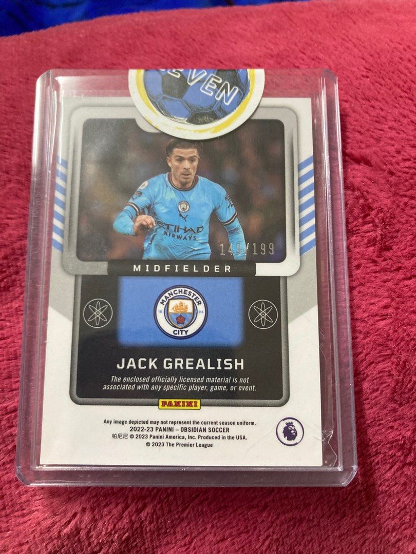 2023 Panini Obsidian Jack Grealish 黑曜石曼城格拉利什物料149/199