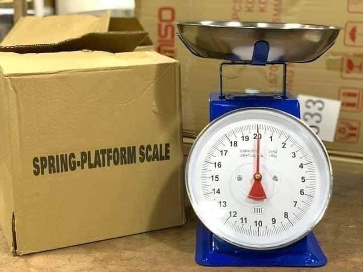 20KG MULTIFUNCTION SPRING-PLATFORM MARKET SCALE (Category: Health Monitors & Weighing Scales) located in Caloocan City. Submitted by surplusandbnewshop (Listing ID 1254611027, Image 1). Description: .