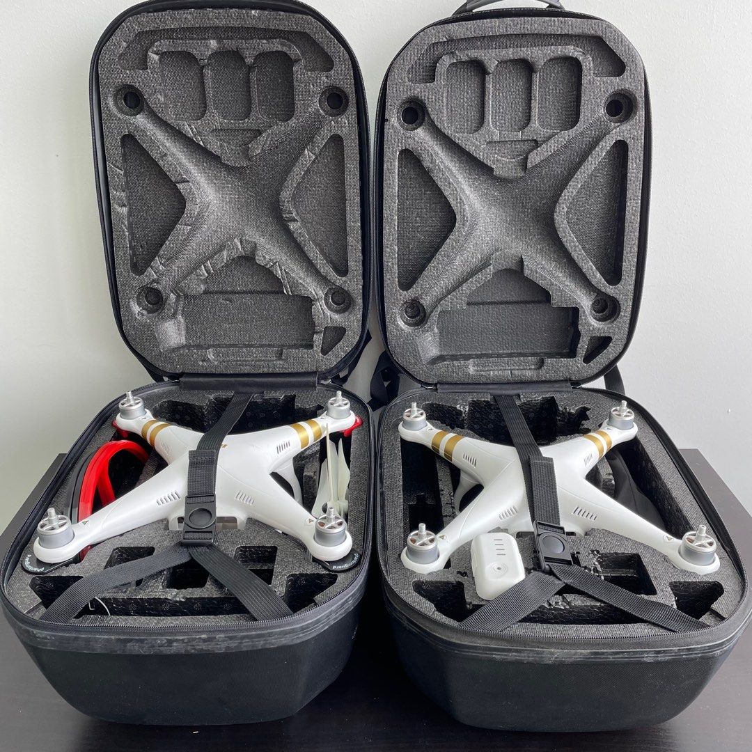 2 x DJI Phantom 3 Pro No Camera drones with Atti Mode and Lightbridge