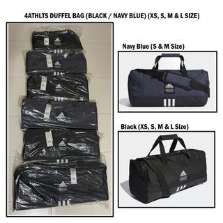 NEW & AUTHENTIC! ADIDAS 4ATHLTS DUFFEL BAG (BLACK / NAVY BLUE) (XS, S, M, L Size) HB1318, HB1314, HB1316, HC7268, HC7272, HB1315