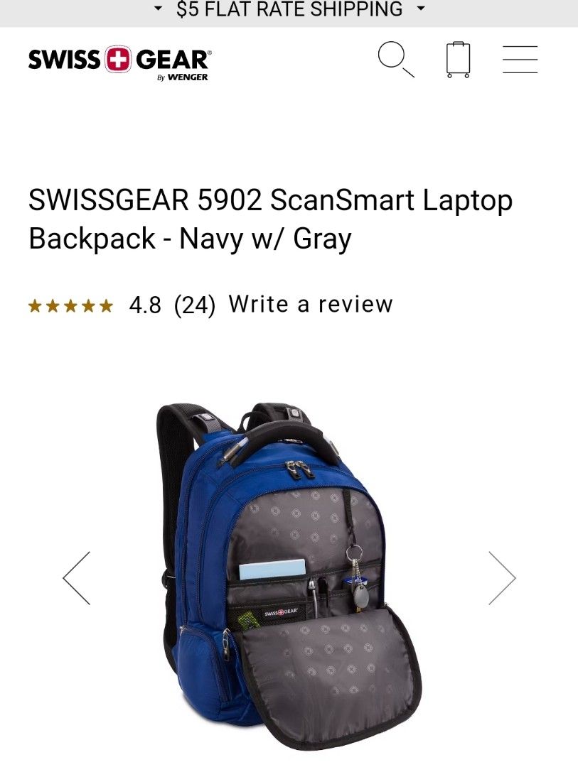 SWISSGEAR 5902 ScanSmart Laptop Backpack