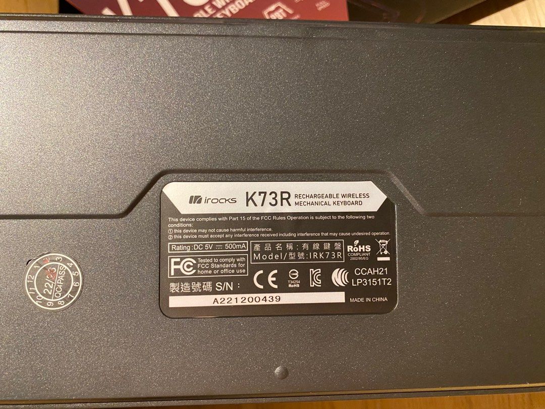 【二手 幾乎全新】irocks K73R 系列 無線機械式鍵盤 夕陽灣岸  紅軸 照片瀏覽 4