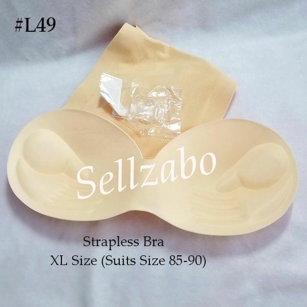 👙 #L49 Size XL (85/90) Bra Beige Colour Strapless Removable Paddings Wear  Lingerie Ladies Girls Women Wanita Pakaian Dalam 85B B85 38B B38 85A A85  38A