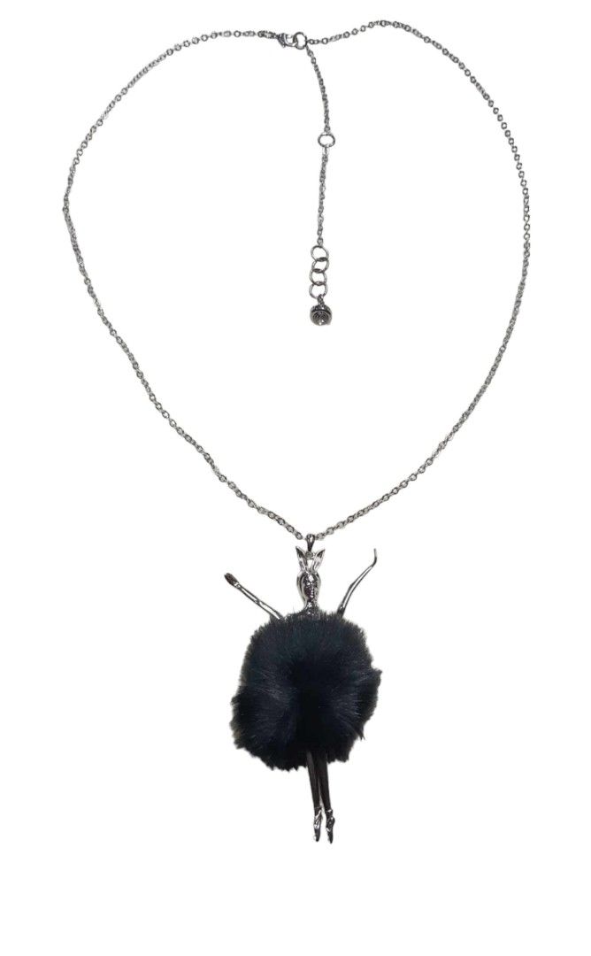 TED BAKER FAUX FUR BALLERINA NECKLACE