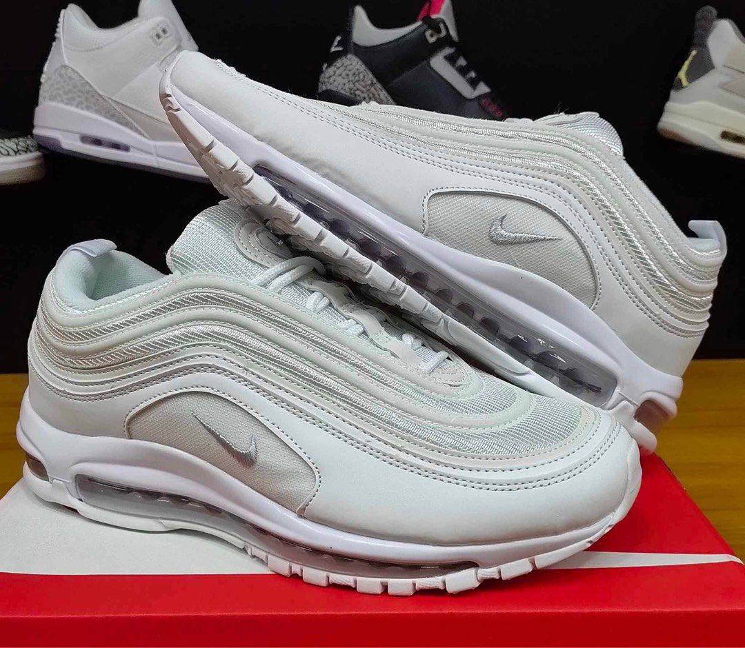 Airmax 97 White Wolf Grey Men s Fashion Footwear Sneakers on