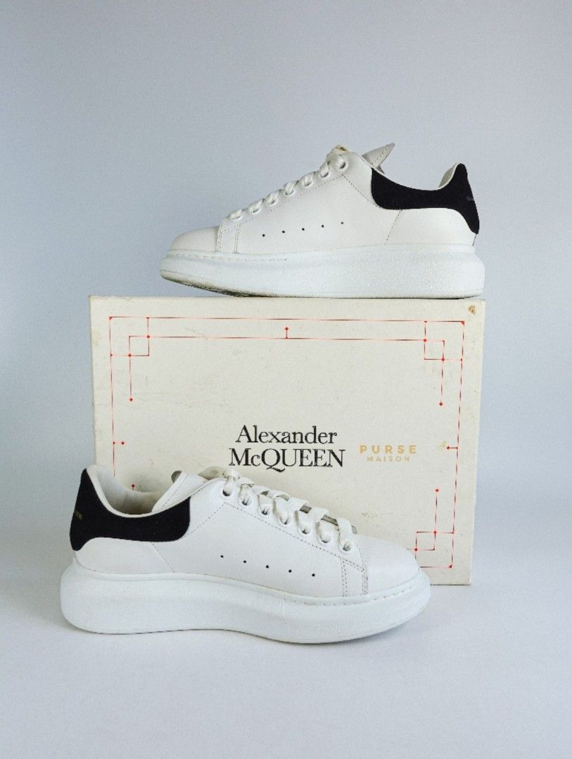 Alexander mcqueen en daim noir clearance