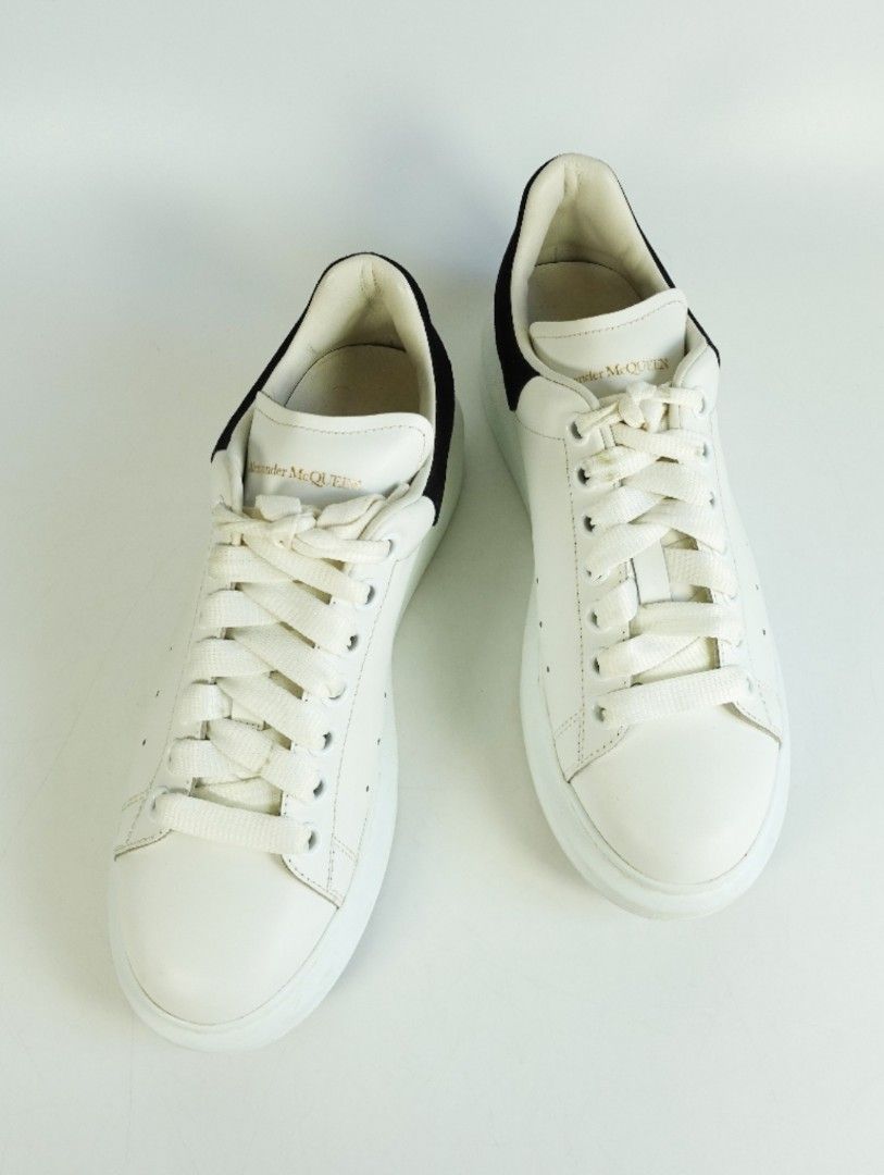 Alexander McQueen Pelle S. Gomma Larry Daim Velour White Black