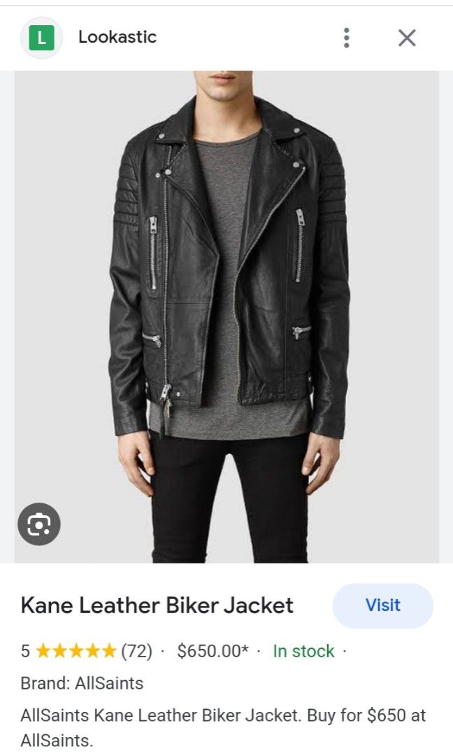 All Saints Kane Biker leather jacket
