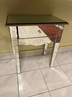 Antique Mirror Side Table