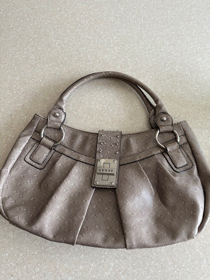 Guess Womens Handbag Grey/Peach (s)