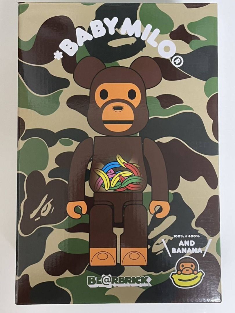 日本運送Bape A BATHING APE BE@RBRICK BABY MILO(R) AND BANANA 400