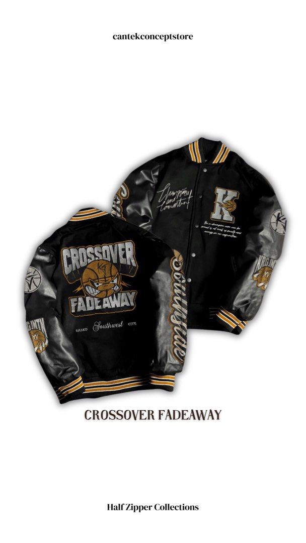 Basketball Varsity Jackets Black Gold Men s Fashion Coats