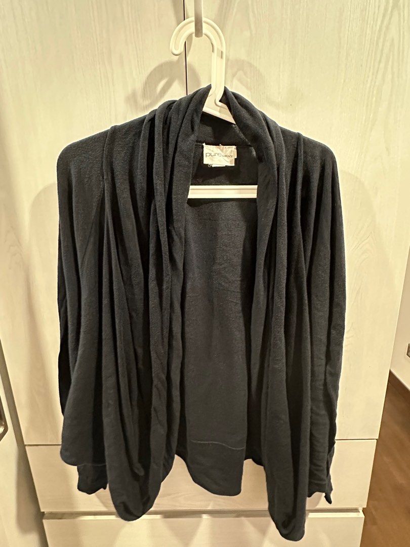 Dkny sales black cardigan