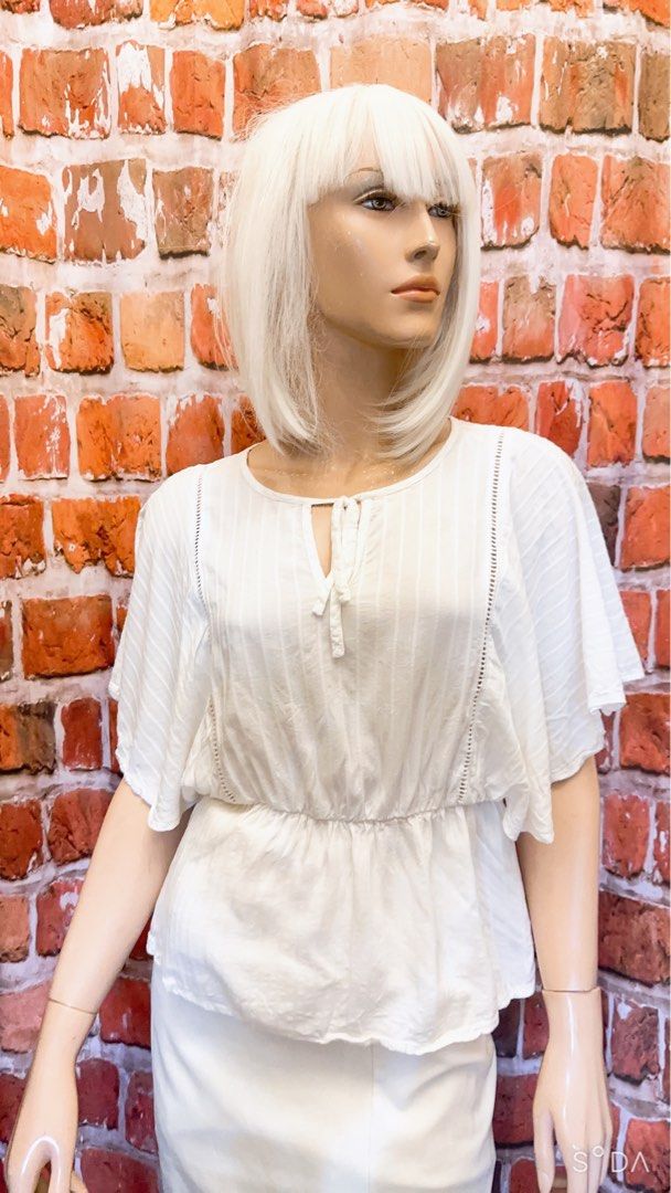 Blue rain top blouse